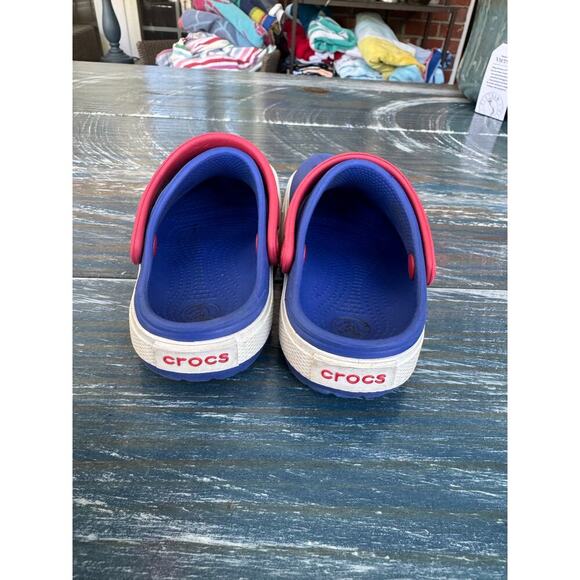 Crocs, Blue & Red Kids/Toddler shoes, size 6/7 - Picture 6 of 9